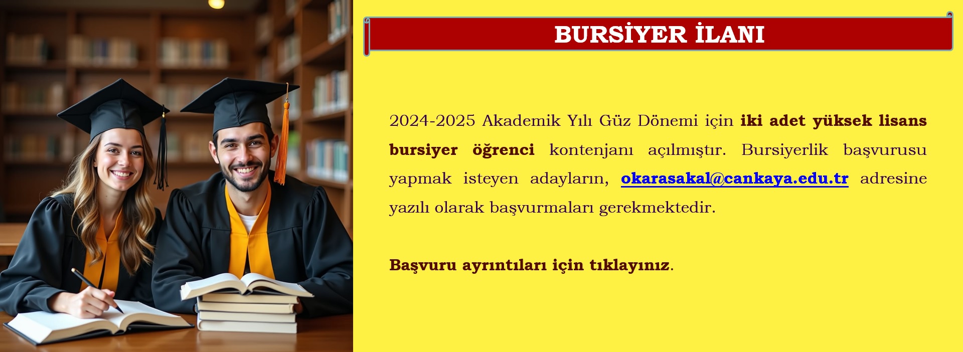 Bursiyer Öğrenci duyurusu