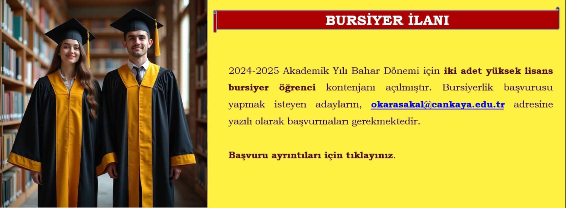 Bursiyer Öğrenci duyurusu