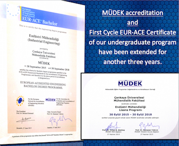 MUDEK certificate photo